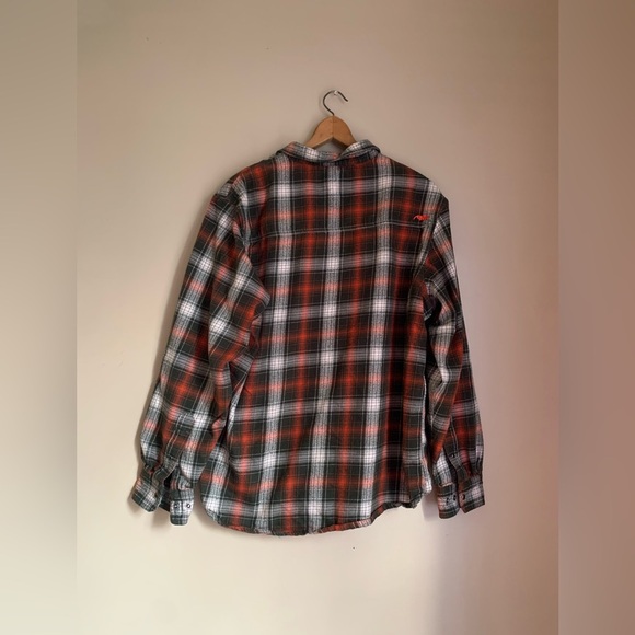 Mountain khaki snap button flannel mens saloon flannel - Picture 6 of 11